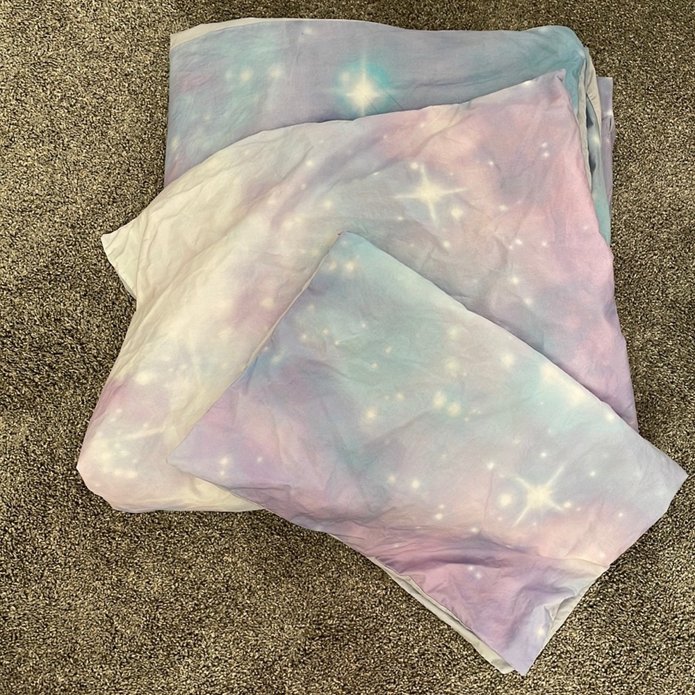 Pottery Barn Teen Supernova Duvet and Shams